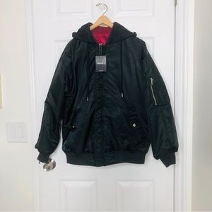 Reversable Really warm jacket w/soft hood .